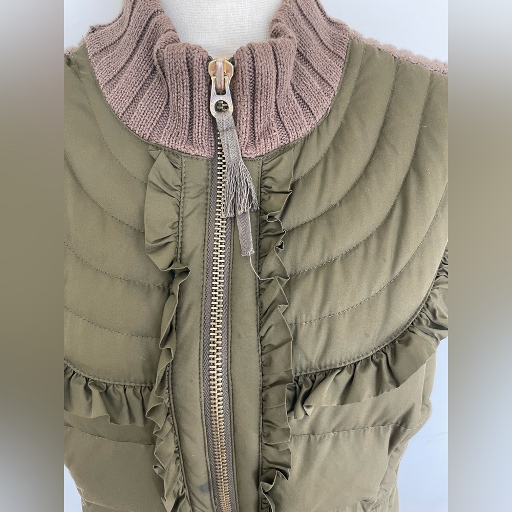 Juicy Couture Knit & Down Ruffled Puffer Vest - Picture 2 of 4